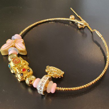 Auspicious Golden Pig Pendant